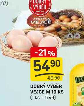 DOBRÝ VÝBĚR VEJCE M 10 KS 