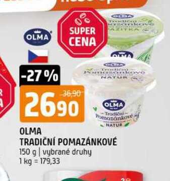 Olma Natur tradiční pomazánkové 150g, různé druhy