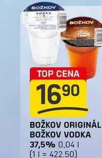 BOŽKOV VODKA 37,5% 0,04l