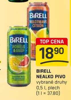 BIRELL NEALKO PIVO vybrané druhy 0,5l, plech 