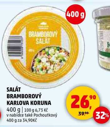 SALÁT BRAMBOROVÝ KARLOVA KORUNA, 400 g  
