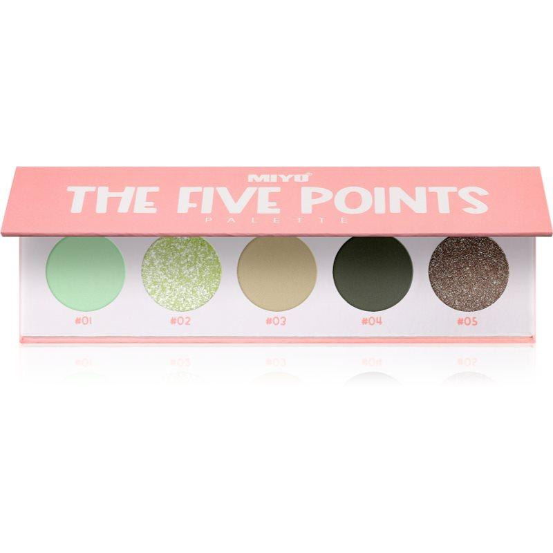 Miyo Eyeshadow The five points paletka očních stínů odstín 36 Pistachio gelato 1 ks