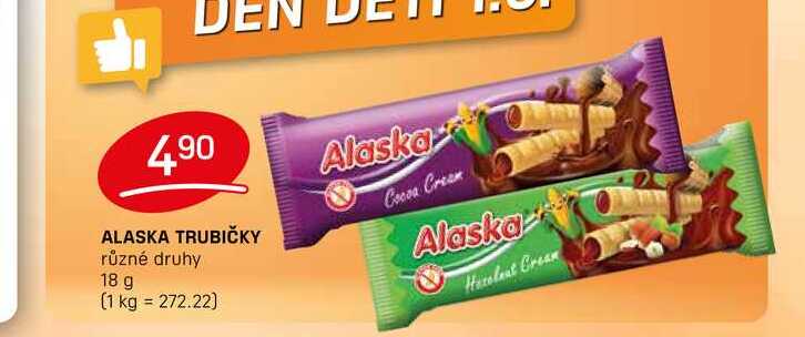 ALASKA TRUBIČKY různé druhy 18 g 