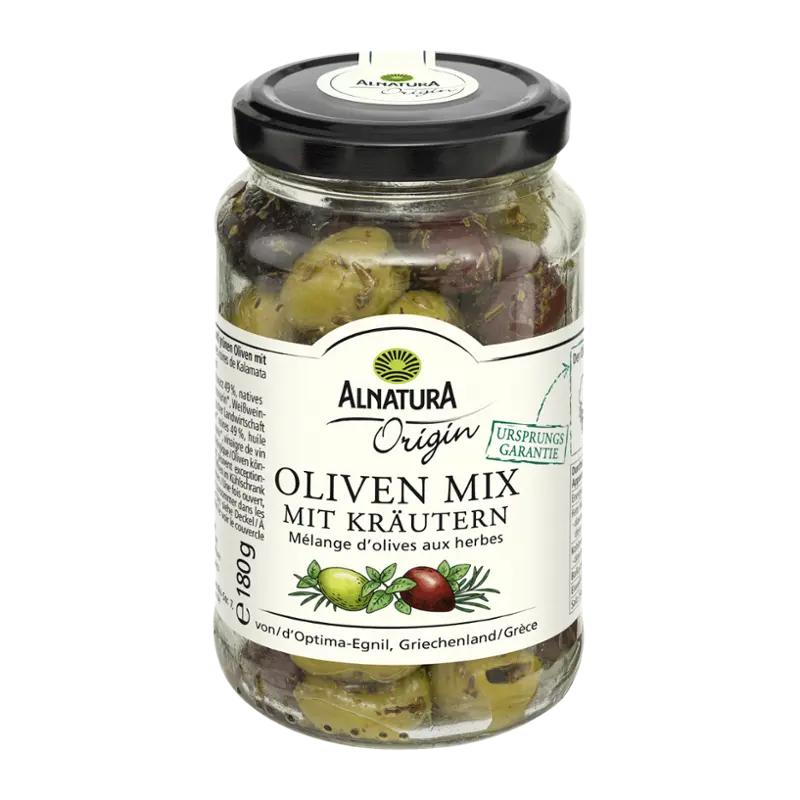 Alnatura BIO olivy s bylinkami, 180 g