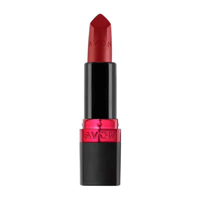 AVON  Rtěnka s SPF30 Ultra Matte 28 Red Supreme, 1 ks