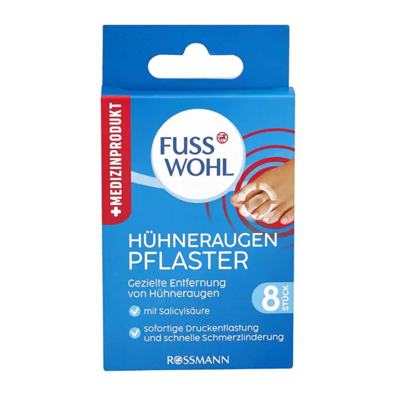 Fusswohl Náplasti na kuří oka, 8 ks