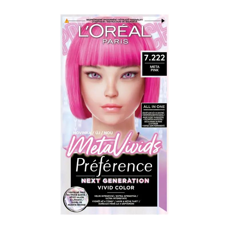L'Oréal Barva na vlasy Preference MetaVivids 7.222 pink, 1 ks