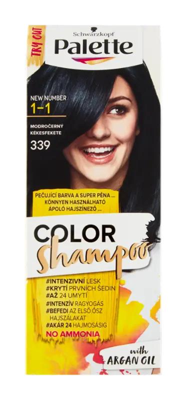 Palette Barva na vlasy Color Shampoo 1-1 (339) modročerný, 1 ks
