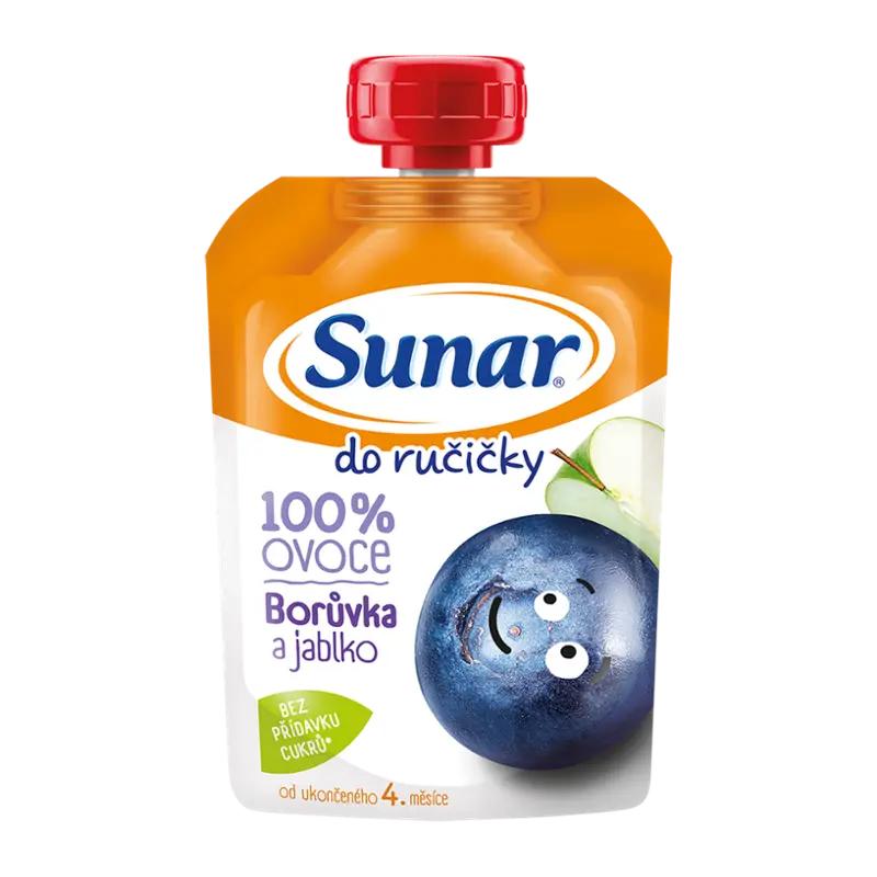 Sunar Ovocná kapsička borůvka, jablko, 100 g