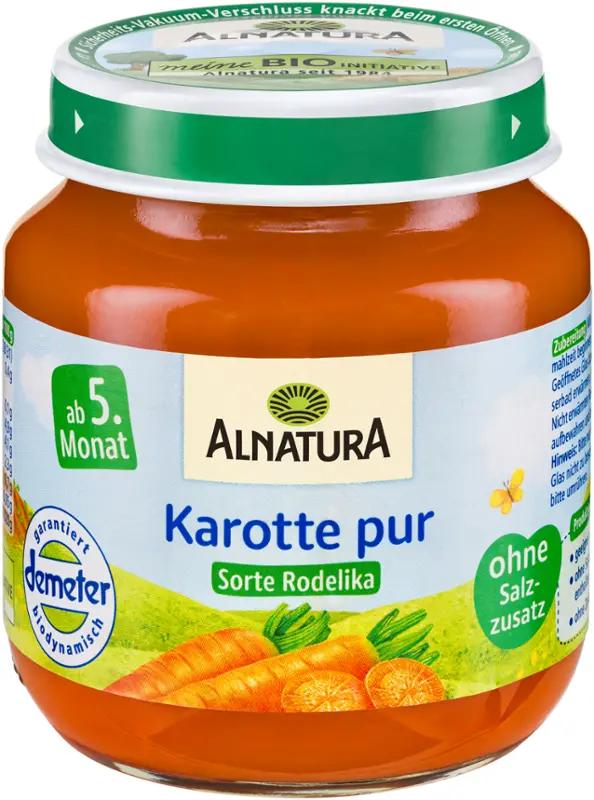 Alnatura BIO Příkrm s mrkví, 125 g