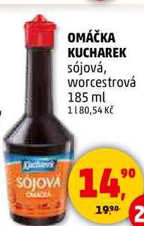 OMÁČKA KUCHAREK sójová, worcestrová, 185 ml  