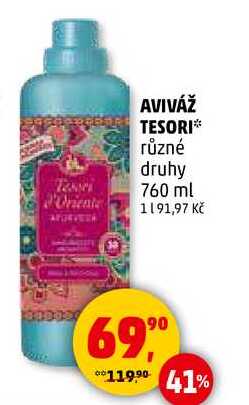AVIVÁŽ TESORI různé druhy, 760 ml 