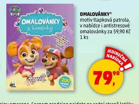 OMALOVÁNKY, 1 ks