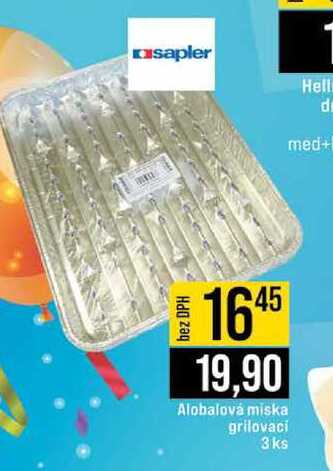 Alobalová miska grilovaci 3ks