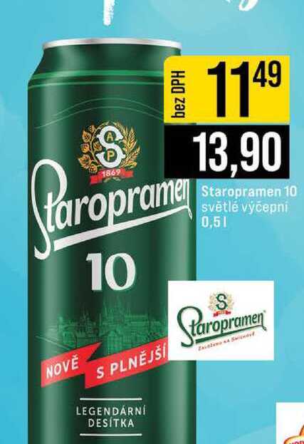 Staropramen 10 světlé výčepní 0,5l