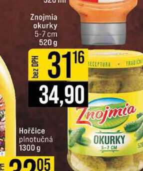 Znojmia okurky 5-7 cm 