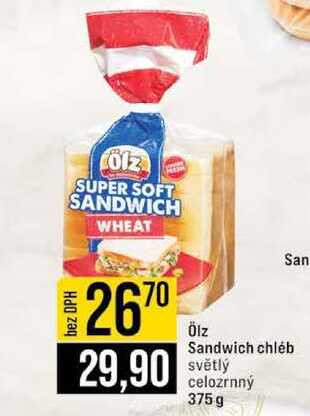 Ölz Sandwich chléb světlý celozrnný 375 g 