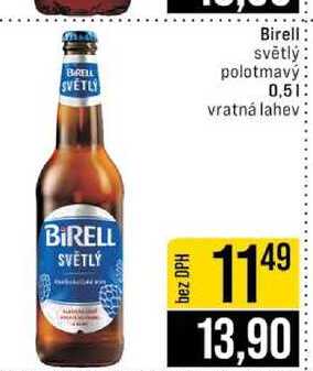 Birell světlý polotmavý 0,5l