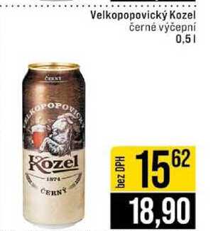Velkopopovický Kozel černé výčepní 0,5l