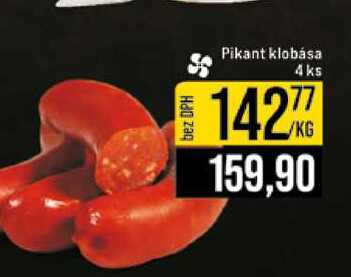 Pikant klobása 4ks 