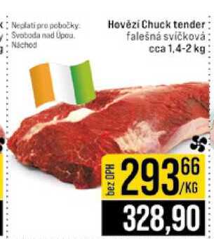 Hovězí Chuck tender falešná svíčková cca 1.4-2 kg 