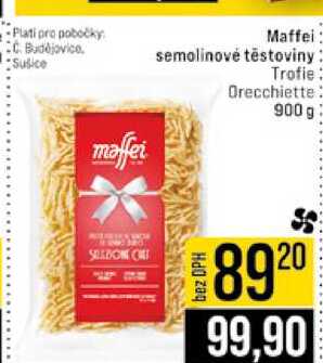 Maffei semolinové těstoviny Trofie Orecchiette 900 g 