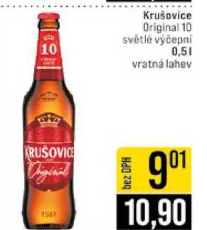 Krušovice Original 10 světlé výčepní 0.5l