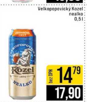 Velkopopovický Kozel nealko 0,5l