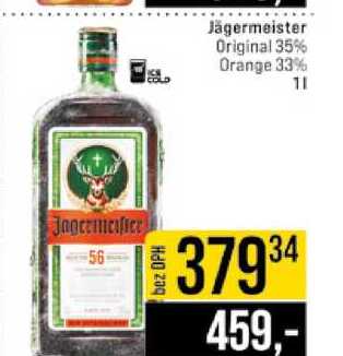 Jägermeister Original 35% Orange 33% 1l
