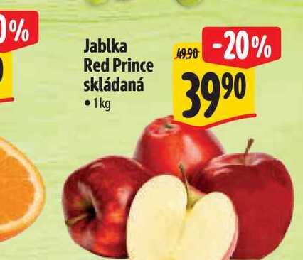 Jablka Red Prince skládaná   1kg  
