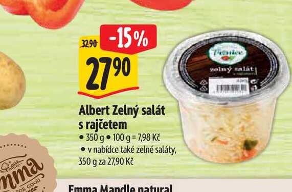  Albert Zelný salát s rajčetem 350 g  