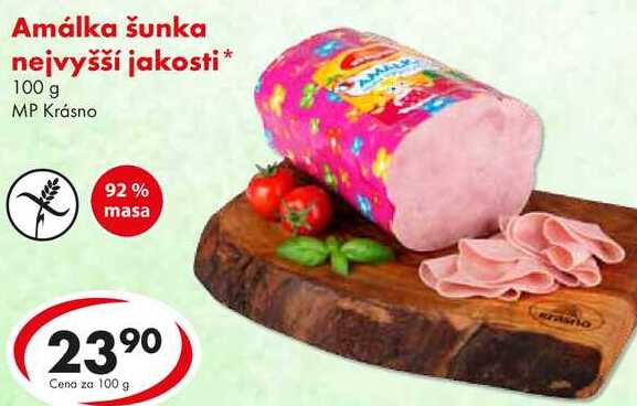 Amálka šunka nejvyšší jakosti, 100 g