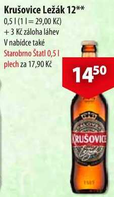Krušovice Ležák 12, 0,5 l