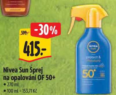 Nivea Sun Sprej na opalování OF 50+, 270 ml