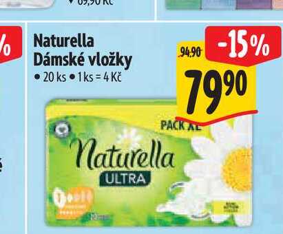 Naturella Dámské vložky 20 ks 