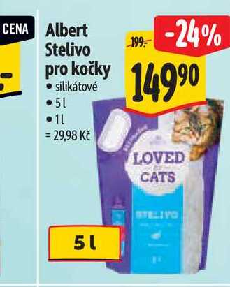   Albert Stelivo pro kočky  5 l