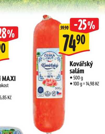   Kovářský salám 500 g 