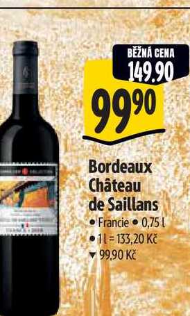   Bordeaux Château de Saillans 0,75 l