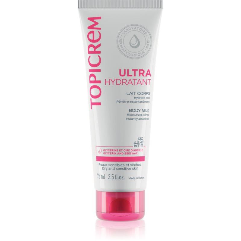 Topicrem UH BODY Ultra-Moisturizing Body Milk hloubkově hydratační tělové mléko pro suchou a citlivou pokožku 75 ml