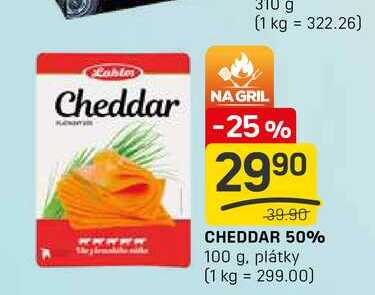 CHEDDAR 50% 100 g
