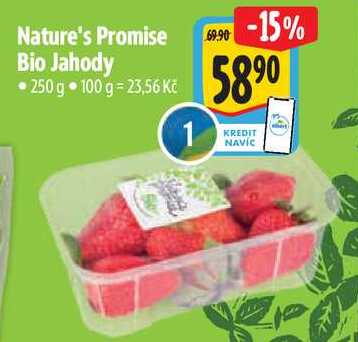 Nature's Promise Bio Jahody, 250 g 