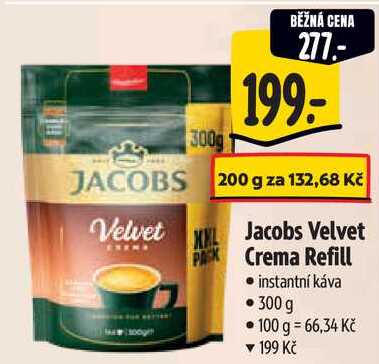Jacobs Velvet Crema Refill, 300 g