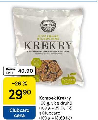 Kompek Krekry, 160 g, více druhů  