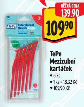 TePe Mezizubní kartáček, 6 ks 