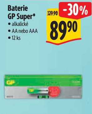 Baterie GP Super, 12 ks 