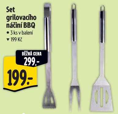 Set grilovacího náčiní BBQ, 3 ks 