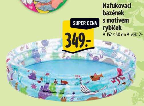 Nafukovací bazének s motivem rybiček