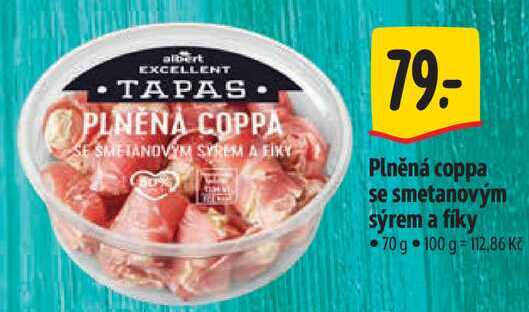 Plněná coppa se smetanovým sýrem a fíky, 70 g 