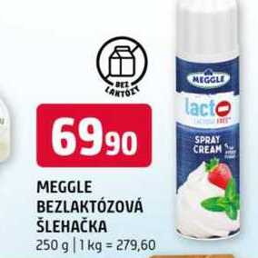 Meggle Bezlaktózová Šlehačka 250g