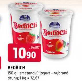 Bedřich 150 g smetanový jogurt vybrané druhy